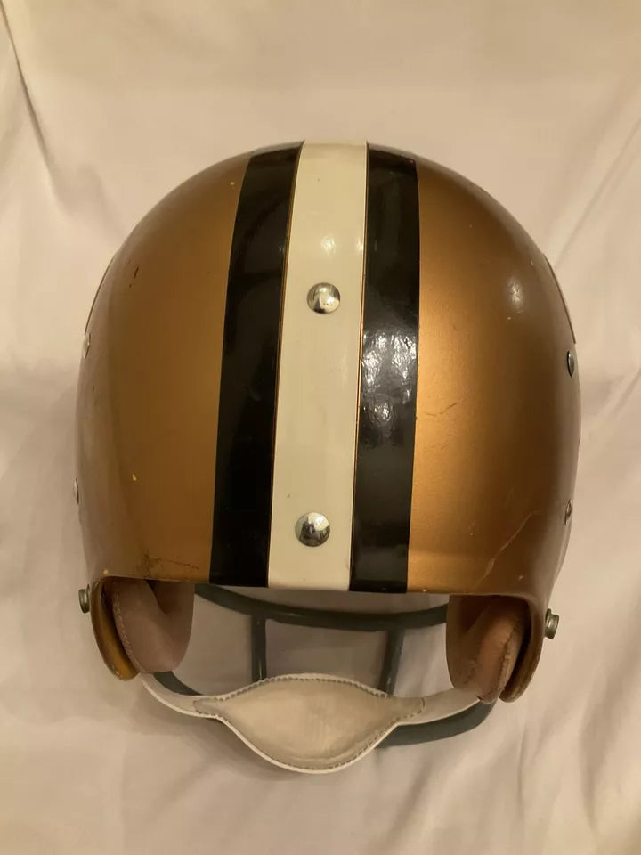 Authentic Riddell 1970s Kra-Lite New Orleans Saints Vintage Football Helmet WESTBROOKSPORTSCARDS