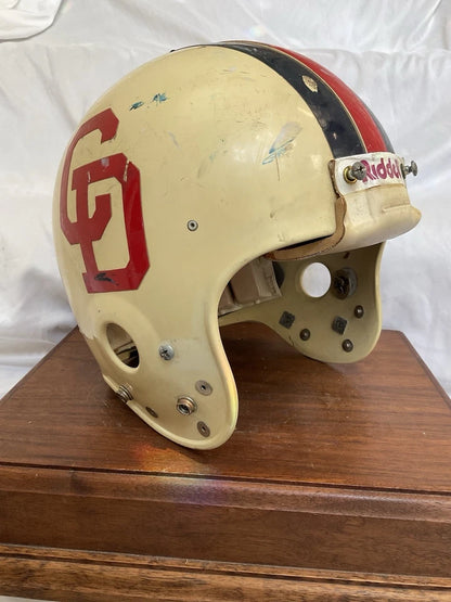 Vintage Original 1983 Riddell RDL-45 WD-1 White Football Helmet Size 7 ...