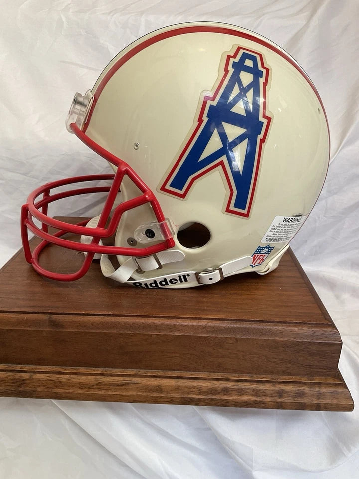 Vintage Riddell VSR-1 Football Helmet Houston Oilers Warren Moon Autographed WESTBROOKSPORTSCARDS