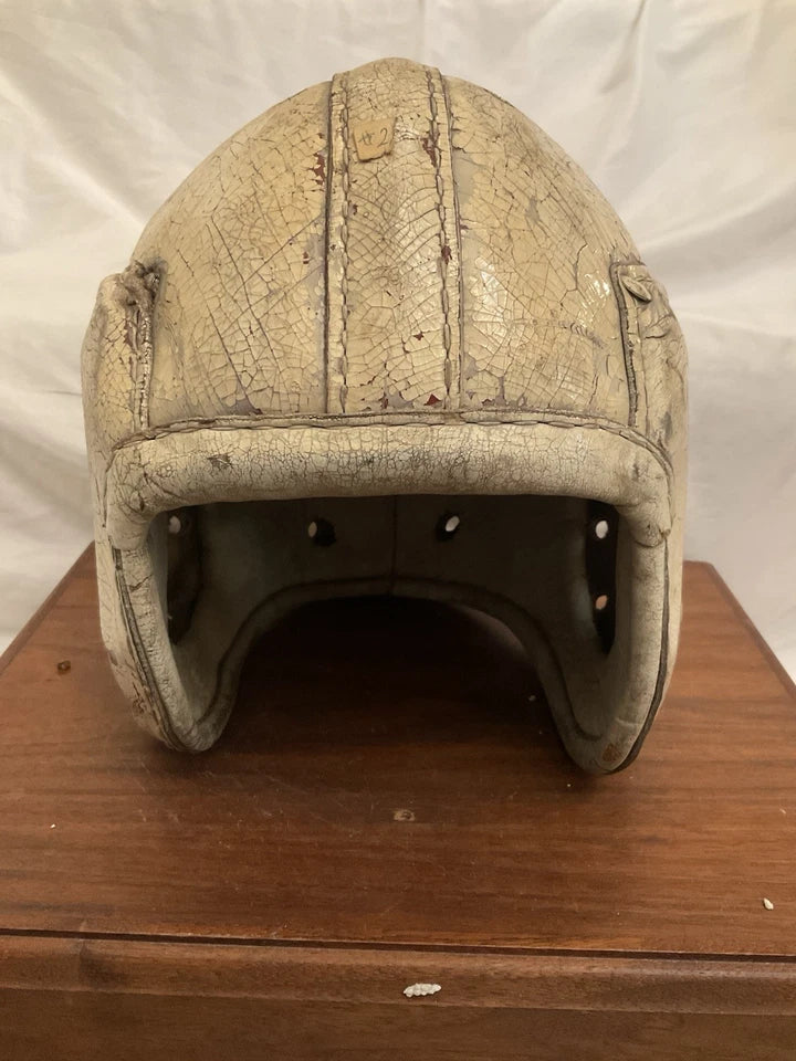MacGregor Authentic H612 Leather Suspension Football Helmet Size 7! WESTBROOKSPORTSCARDS
