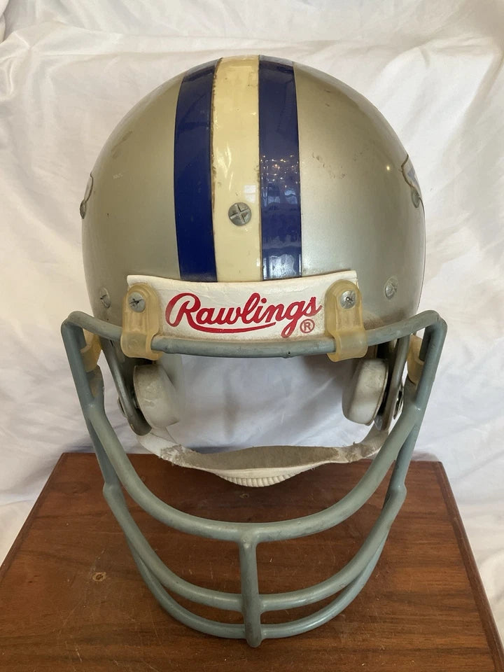 Dallas Cowboys Rare Game Used Rawlings RTS Football Helmet Schutt Red Dot JOP WESTBROOKSPORTSCARDS