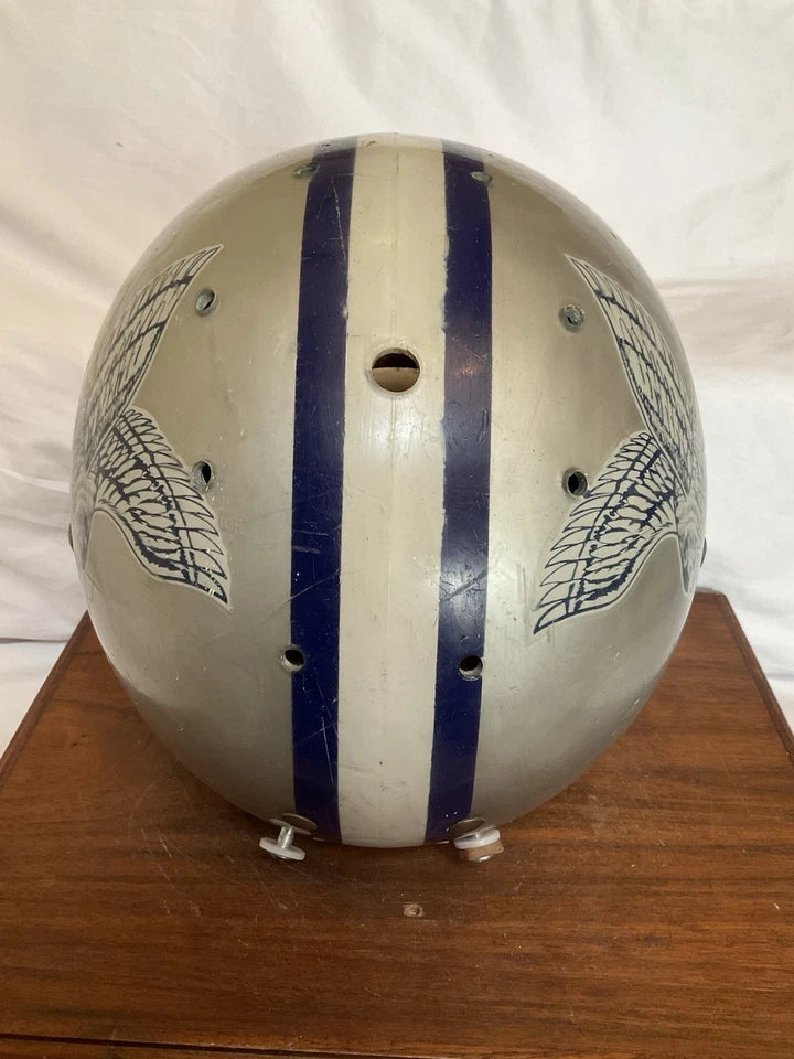 Vintage Kelley Game Used Clear Shell Football Helmet 1979