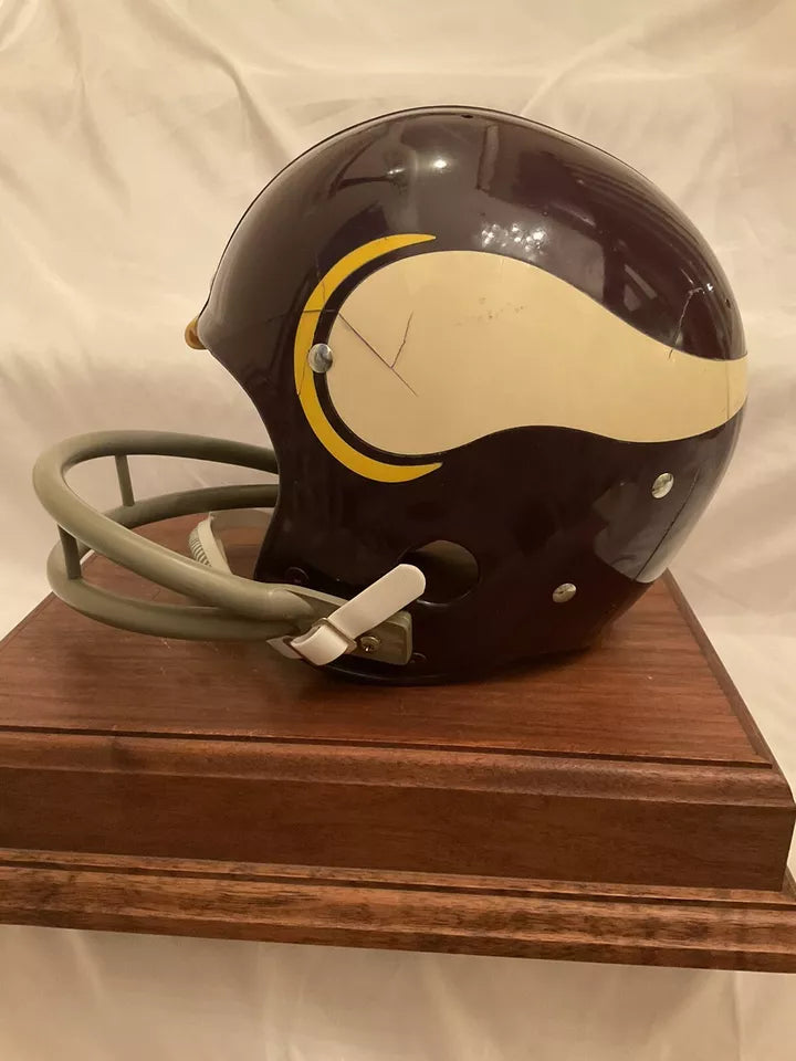 Vintage Riddell Kra-Lite TK2 Football Helmet Rare 1972 Minnesota Vikings Cracks  WESTBROOKSPORTSCARDS   