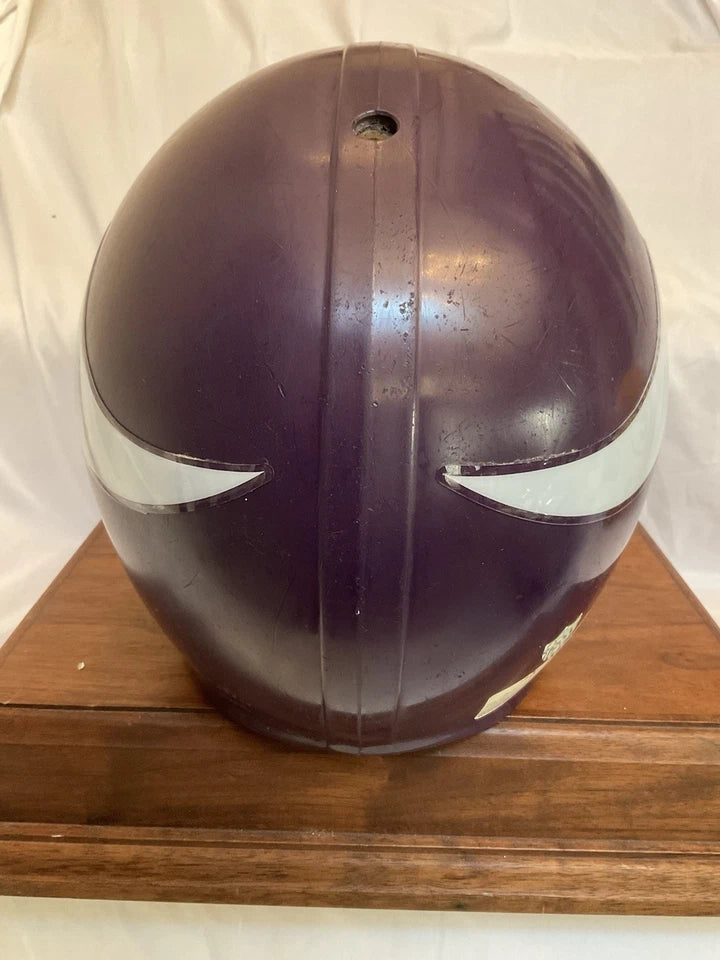 MaxPro Game Used Purple Shell Football Helmet Custom Minnesota Vikings WESTBROOKSPORTSCARDS