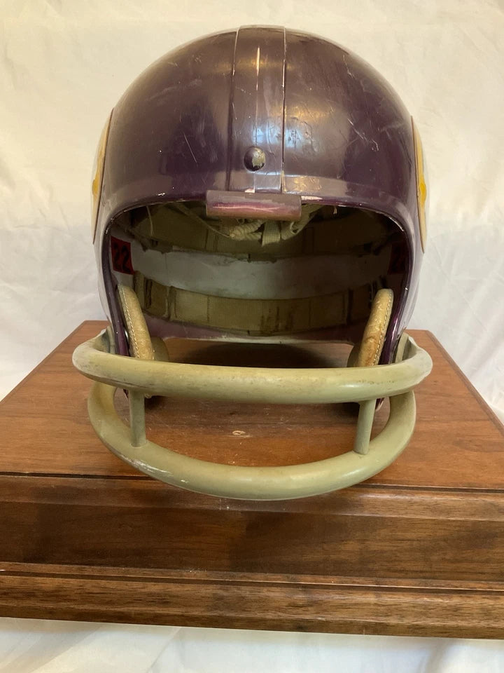 Riddell TK2 Used Suspension Football Helmet Custom Minnesota Vikings Paul Krause WESTBROOKSPORTSCARDS