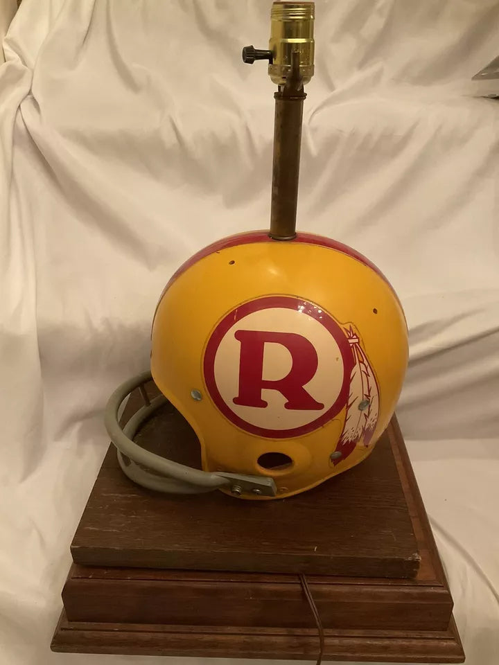 Vintage Original Riddell 1971 Washington Redskins Kra-Lite Football Helmet Lamp  WESTBROOKSPORTSCARDS   