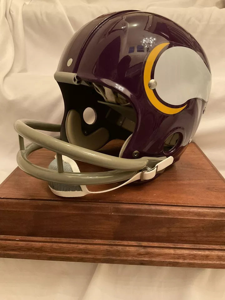 Minnesota Vikings “Big Horns” Kra-Lite RK2 Suspension Football Helmet Tarkenton  WESTBROOKSPORTSCARDS   