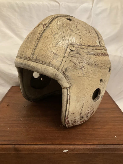 MacGregor Authentic H612 Leather Suspension Football Helmet Size 7! WESTBROOKSPORTSCARDS