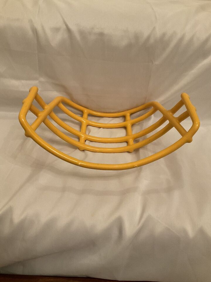 Vintage Riddell 1980 JOP-DW Football Helmet Yellow Gold 3-Dot Size Facemask USFL  WESTBROOKSPORTSCARDS   