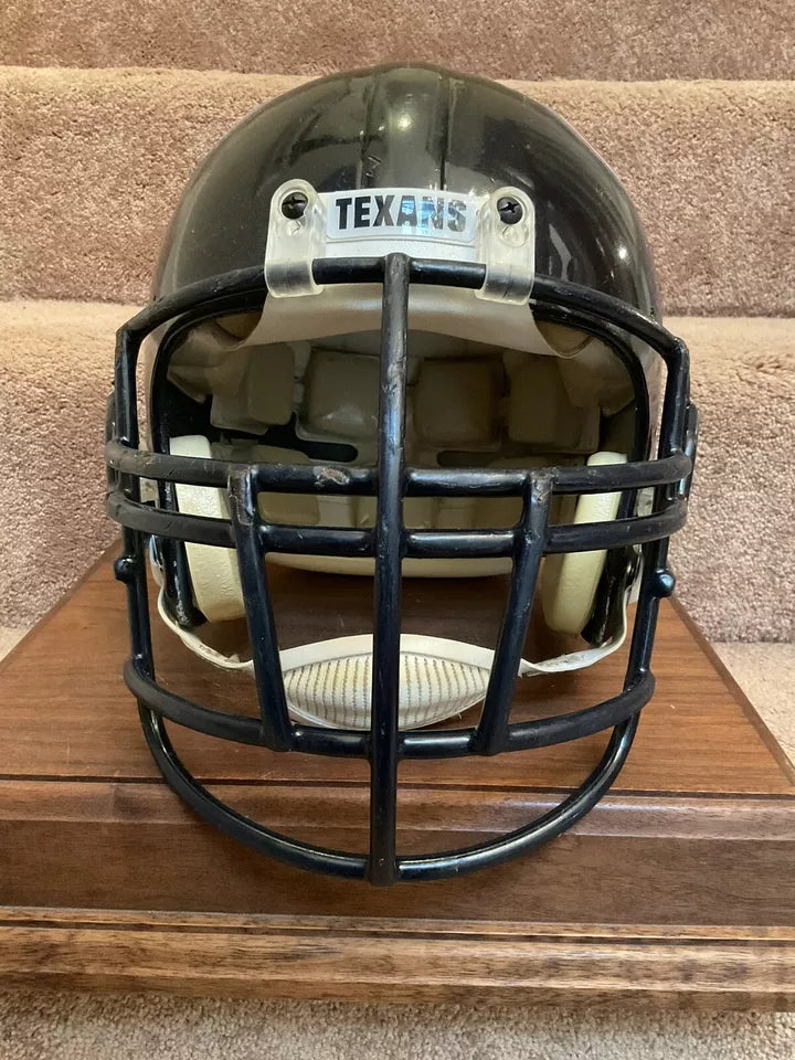 RIddell VSR-1 Football Helmet Vintage Game Used Custom Houston Texans WESTBROOKSPORTSCARDS