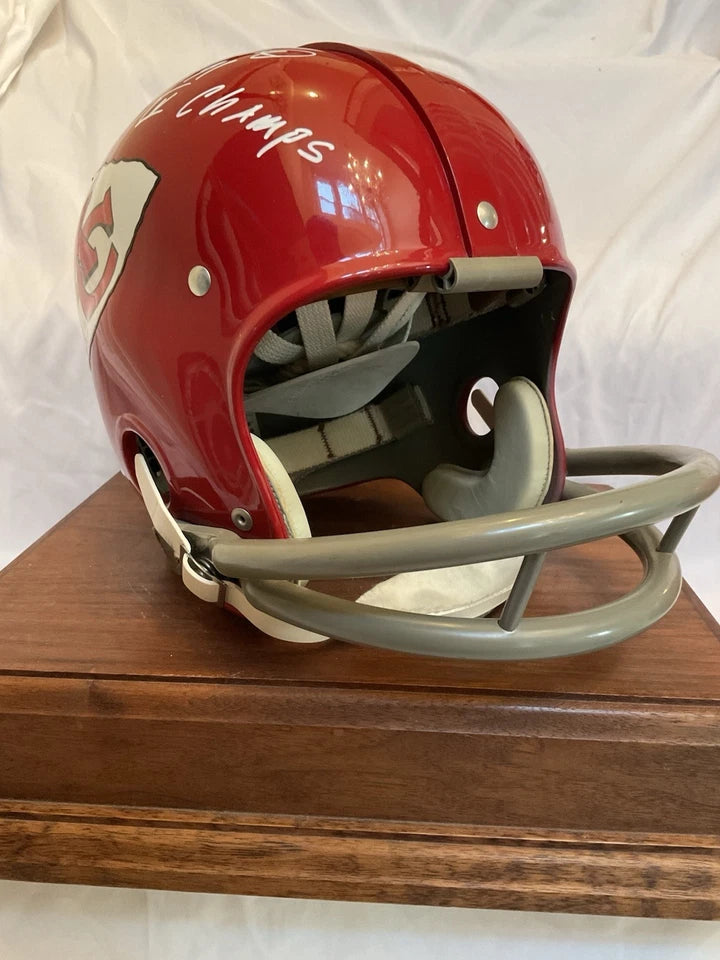 Riddell Kra-Lite RK2 Football Helmet Kansas City Chiefs Jan Stenerud Autographed WESTBROOKSPORTSCARDS