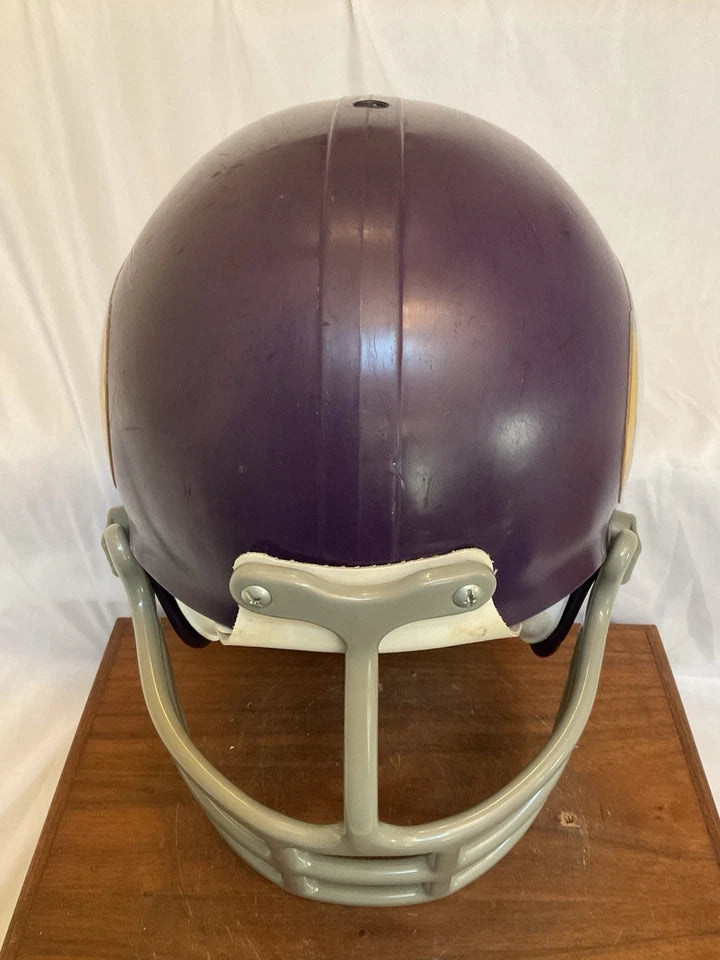 MaxPro Game Used Purple Shell Football Helmet Custom Minnesota Vikings WESTBROOKSPORTSCARDS