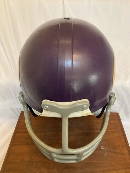 MaxPro Game Used Purple Shell Football Helmet Custom Minnesota Vikings WESTBROOKSPORTSCARDS