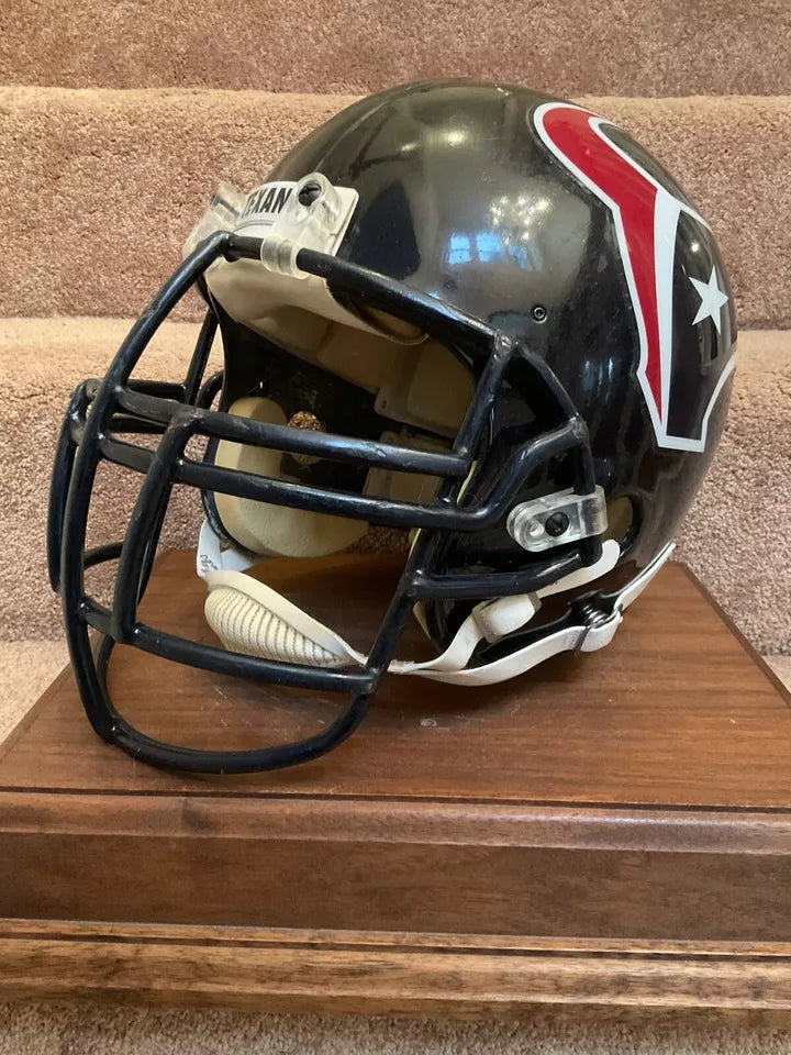 RIddell VSR-1 Football Helmet Vintage Game Used Custom Houston Texans WESTBROOKSPORTSCARDS