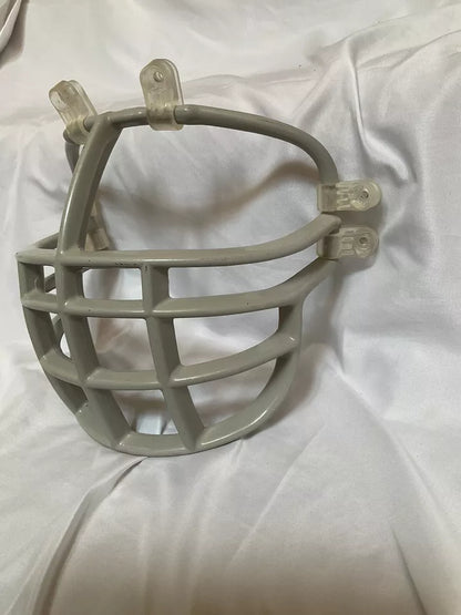 Vintage Lt Gray Riddell 1990s Double Wire Kra-Lite NJOP Football Helmet Facemask  WESTBROOKSPORTSCARDS   