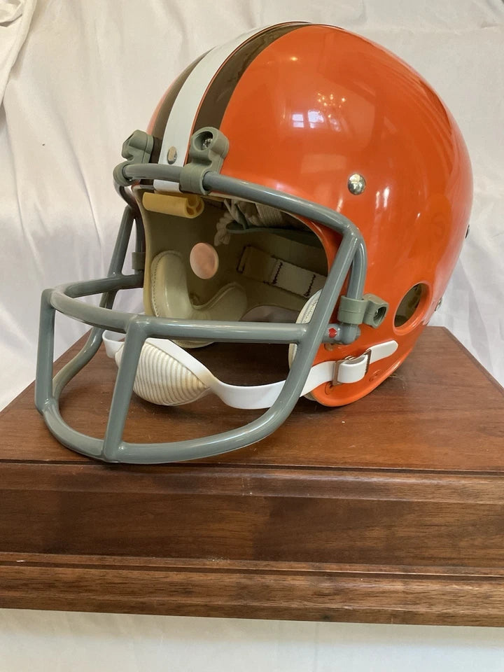 Original Riddell 1973 Cleveland Browns Kra-Lite TK2 Game Football Helmet Kelly WESTBROOKSPORTSCARDS