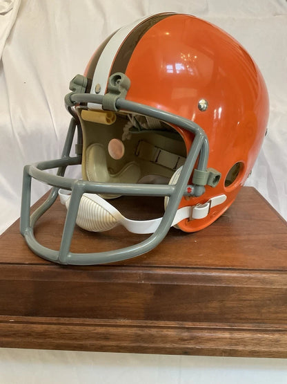 Original Riddell 1973 Cleveland Browns Kra-Lite TK2 Game Football Helmet Kelly WESTBROOKSPORTSCARDS