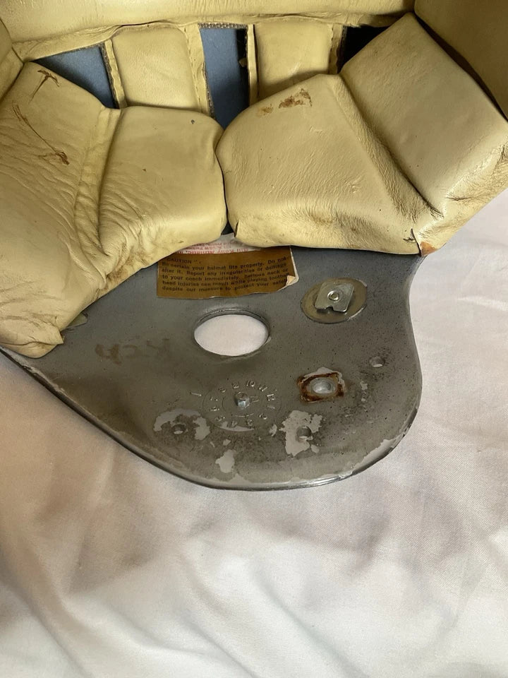 Vintage Kelley Game Used Clear Shell Football Helmet 1979