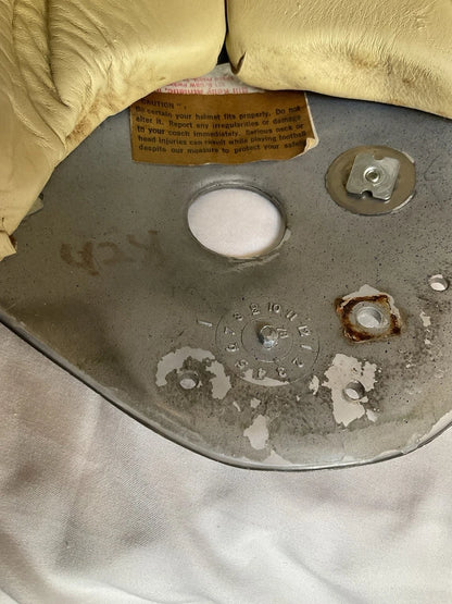 Vintage Kelley Game Used Clear Shell Football Helmet 1979