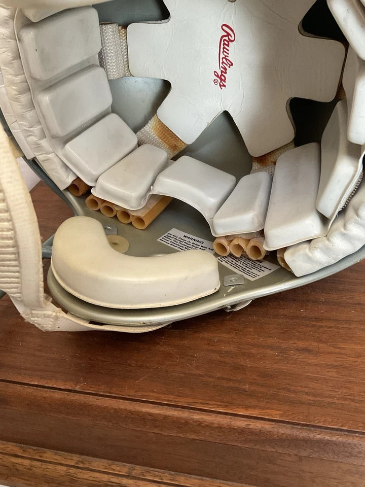 Dallas Cowboys Rare Game Used Rawlings RTS Football Helmet Schutt Red Dot JOP WESTBROOKSPORTSCARDS