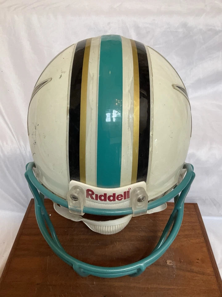 RIddell VSR4 Sacramento Gold Miners Game Used Football Helmet CFL WESTBROOKSPORTSCARDS