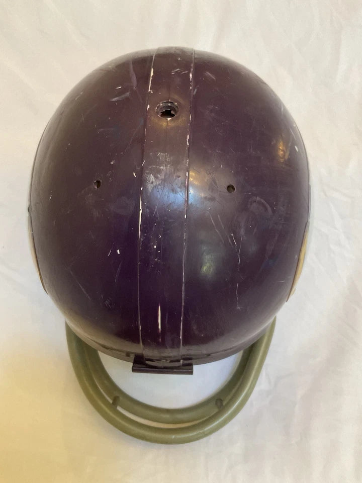 Riddell TK2 Used Suspension Football Helmet Custom Minnesota Vikings Paul Krause WESTBROOKSPORTSCARDS