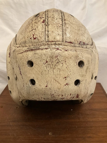 MacGregor Authentic H612 Leather Suspension Football Helmet Size 7! WESTBROOKSPORTSCARDS