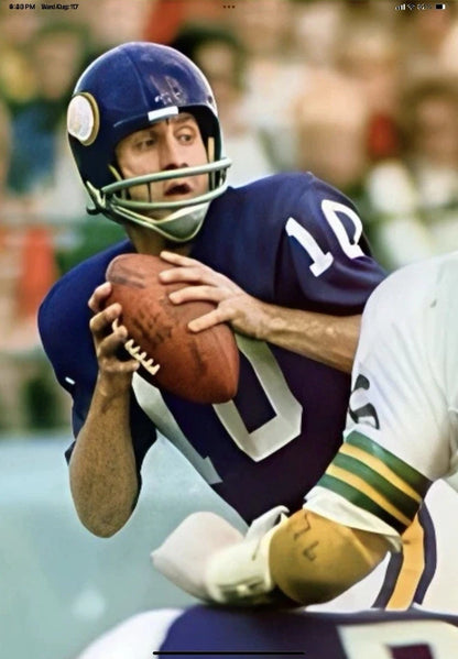 Riddell Kra-Lite TK2 Suspension Football Helmet 1970 Minnesota Vikings Tarkenton