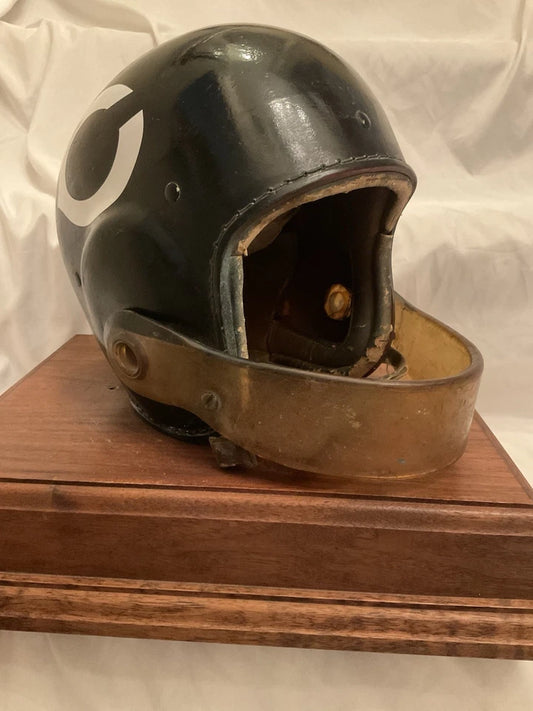 Original Vintage Wilson F2034 Football Helmet Size 7 1/4 Bears Lucite Facemask WESTBROOKSPORTSCARDS