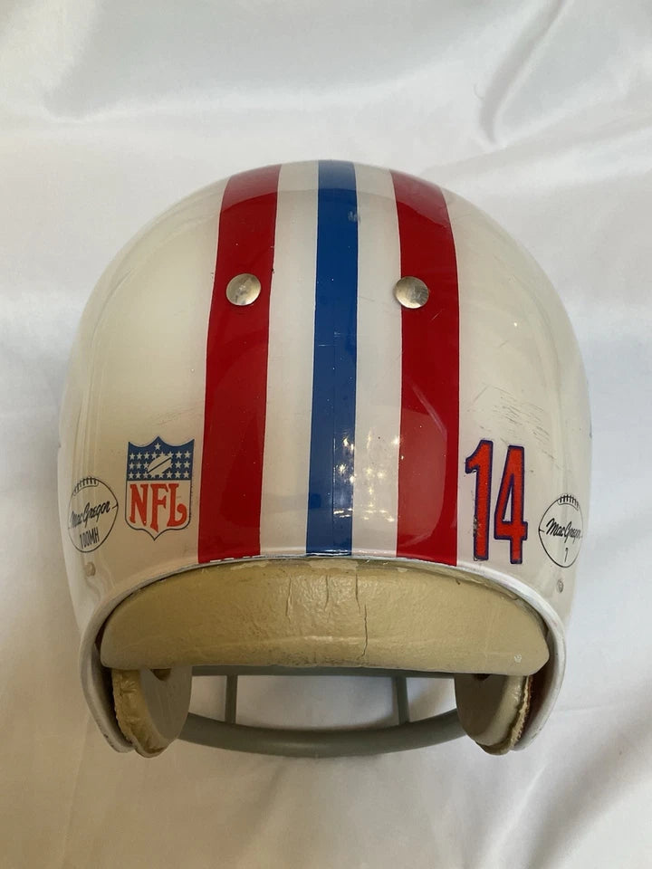 Vintage MacGregor New England Boston Patriots Clear Shell Football Helmet Custom WESTBROOKSPORTSCARDS