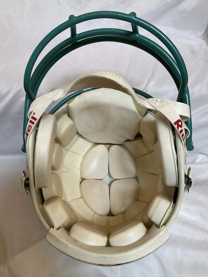 RIddell VSR4 Sacramento Gold Miners Game Used Football Helmet CFL WESTBROOKSPORTSCARDS