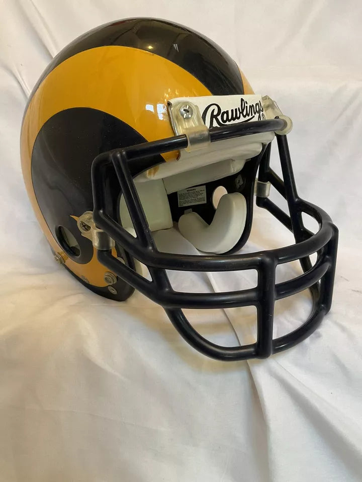 Authentic Vintage Los Angeles Rams Rawlings Large ANFL Football Helmet  WESTBROOKSPORTSCARDS   