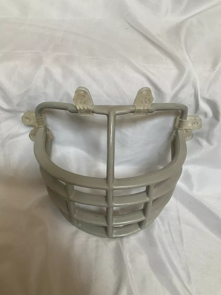 Vintage Lt Gray Riddell 1990s Double Wire Kra-Lite NJOP Football Helmet Facemask  WESTBROOKSPORTSCARDS   