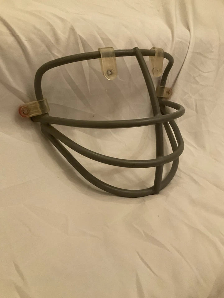 Original Vintage Riddell NJOP Football Helmet Gray Face Mask Fits TK Helmets! WESTBROOKSPORTSCARDS