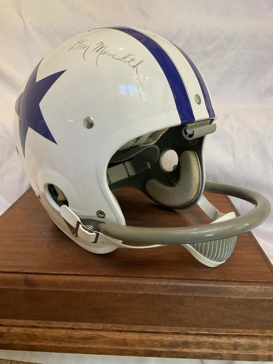 Don Meredith Autographed Dallas Cowboys Custom 1960-62 Football Helmet LOA! WESTBROOKSPORTSCARDS
