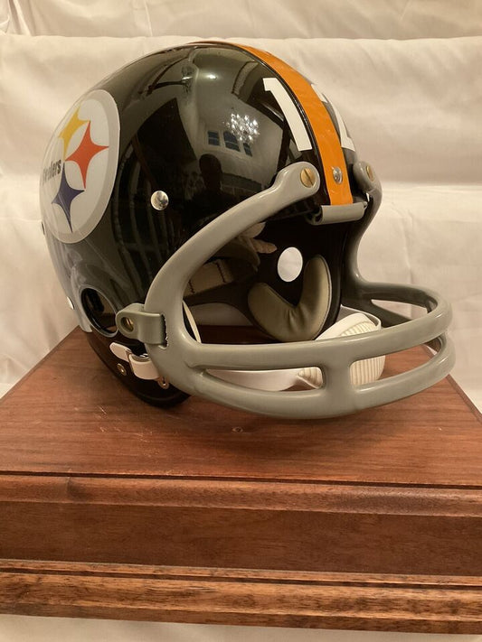 TK2 Style Custom Football Helmet Pittsburgh Steelers Terry Bradshaw Dungard Mask  WESTBROOKSPORTSCARDS   