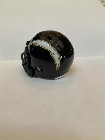 San Diego Chargers Custom Riddell Throwback Pocket Pro White Bolt Helmet  WESTBROOKSPORTSCARDS   