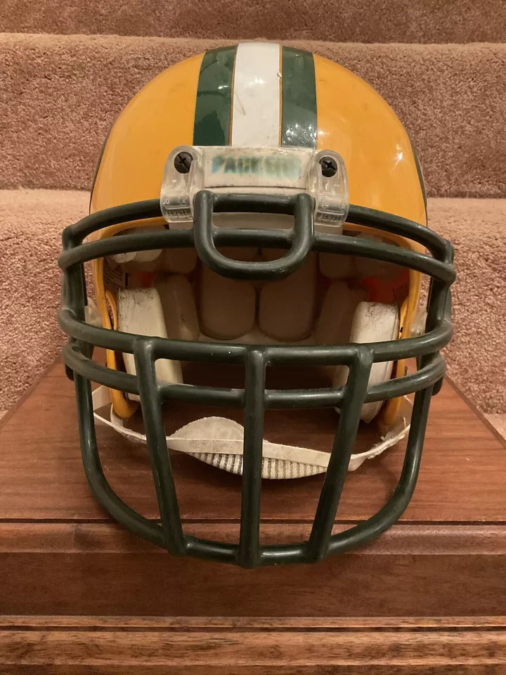 2002 Green Bay Packers RIddell VSR-4 Football Helmet Vintage Game Used WESTBROOKSPORTSCARDS