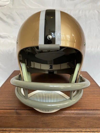 New Orleans Saints 1968 Style TK Suspension Football Helmet Officially Licensed WESTBROOKSPORTSCARDS