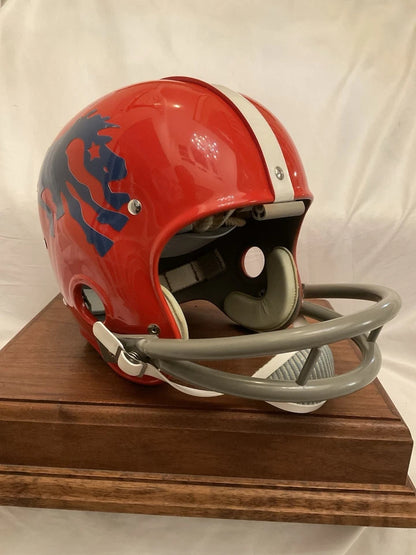 Riddell Kra-Lite RK2 Football Helmet 1962 Denver Broncos Blue Crazy Horse WESTBROOKSPORTSCARDS