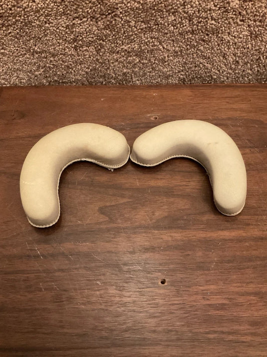 Original Vintage RIDDell XL Leather Jaw Pads RK TK Suspension Football Helmet WESTBROOKSPORTSCARDS