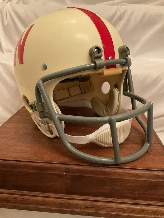 Original Riddell 1973 Nebraska Cornhuskers Kra-Lite TK2 Game Football Helmet  WESTBROOKSPORTSCARDS   