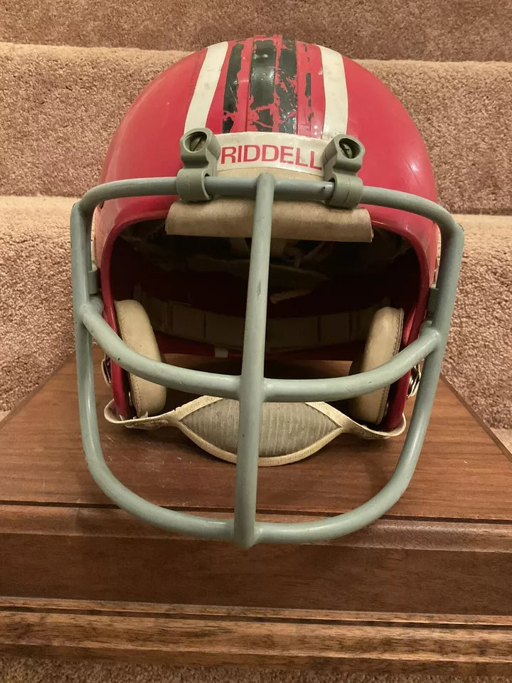 Original Vintage Authentic Riddell Kra-Lite II TK-2 Football Helmet Chicago Fire WESTBROOKSPORTSCARDS