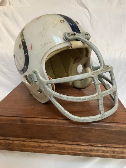 Baltimore Colts MacGregor 1960s Game Used Clear Shell Football Helmet WESTBROOKSPORTSCARDS