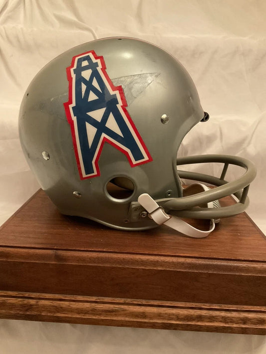 Original Riddell 1970 Houston Oilers Kra-Lite TK2 Game Football Helmet WESTBROOKSPORTSCARDS