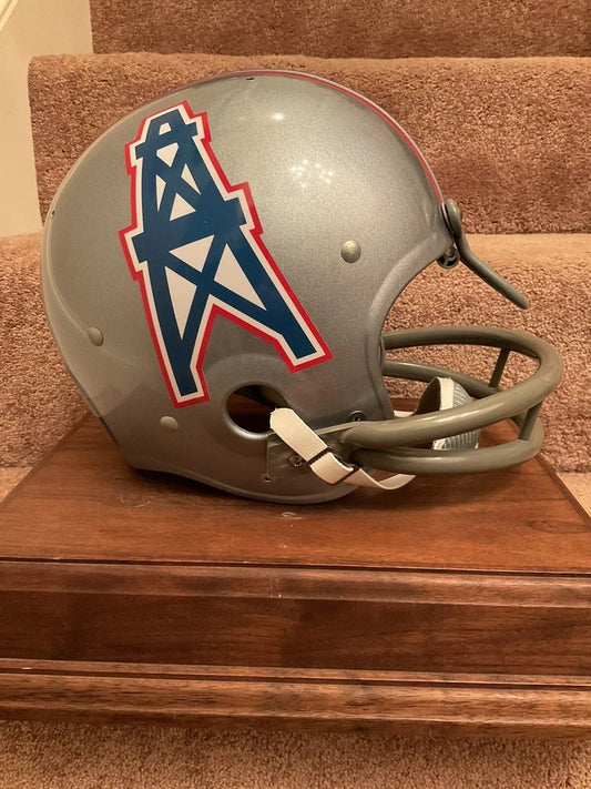 Vintage TK-2 Style Football Helmet 1970 Houston Oilers George Webster