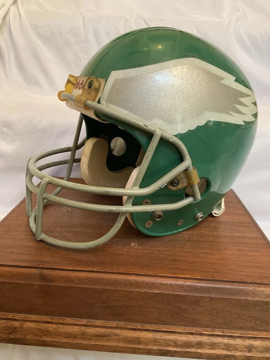 Vintage Riddell VSR-3 Football Helmet Philadelphia Eagles Game Used 1988 WESTBROOKSPORTSCARDS