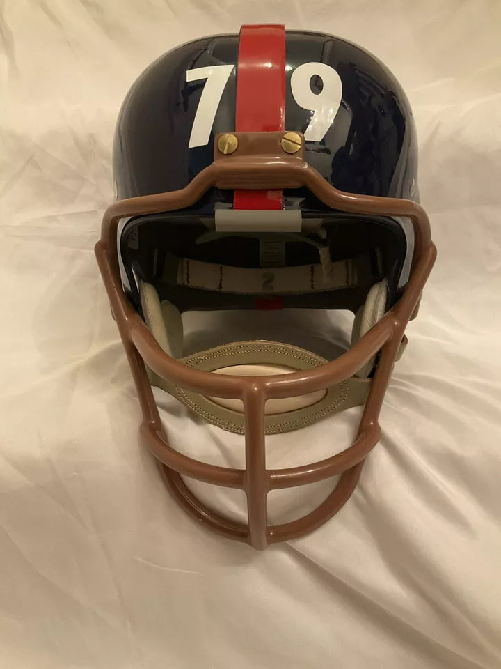 New York Giants RK4 Style Custom Football Helmet Roosevelt Brown Tribute WESTBROOKSPORTSCARDS