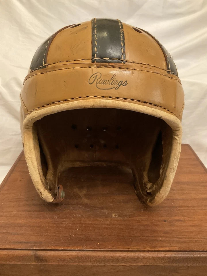 Rawlings NHC Authentic Leather Suspension Football Helmet Chin Strap Size 7!