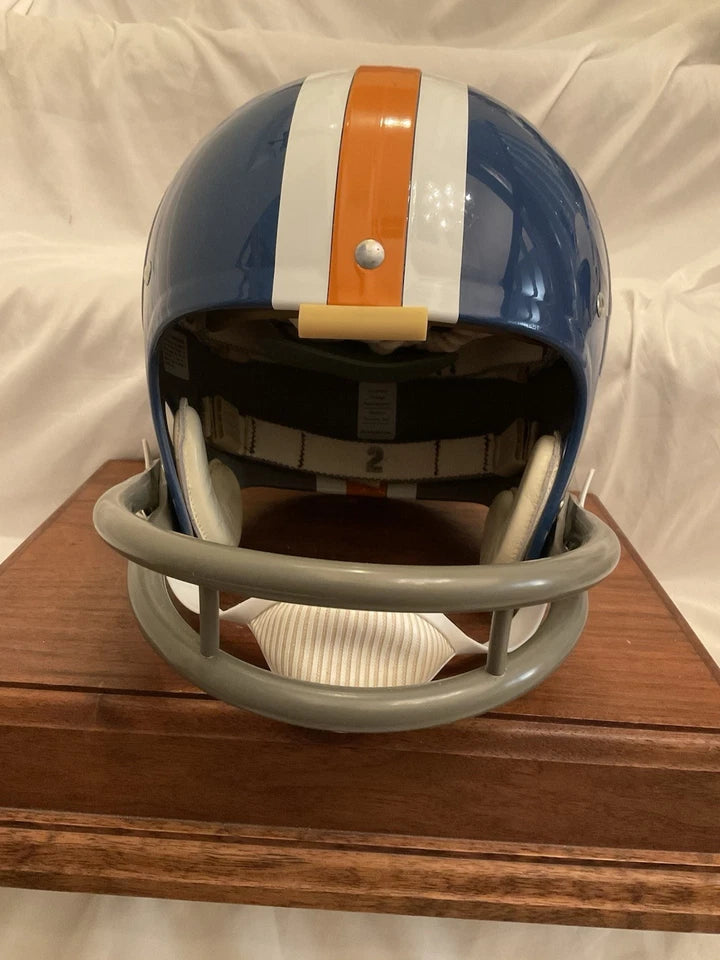 american football motorcycle helmet TK2 Style Suspension Football Helmet Custom Denver Broncos Floyd Littl – WESTBROOKSPORTSCARDS